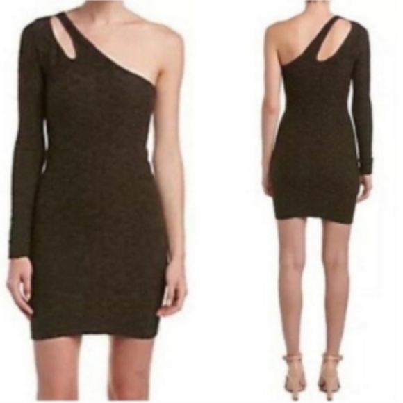 BCBGeneration Brown One ShoulderBodycon Dress - Picture 1 of 3